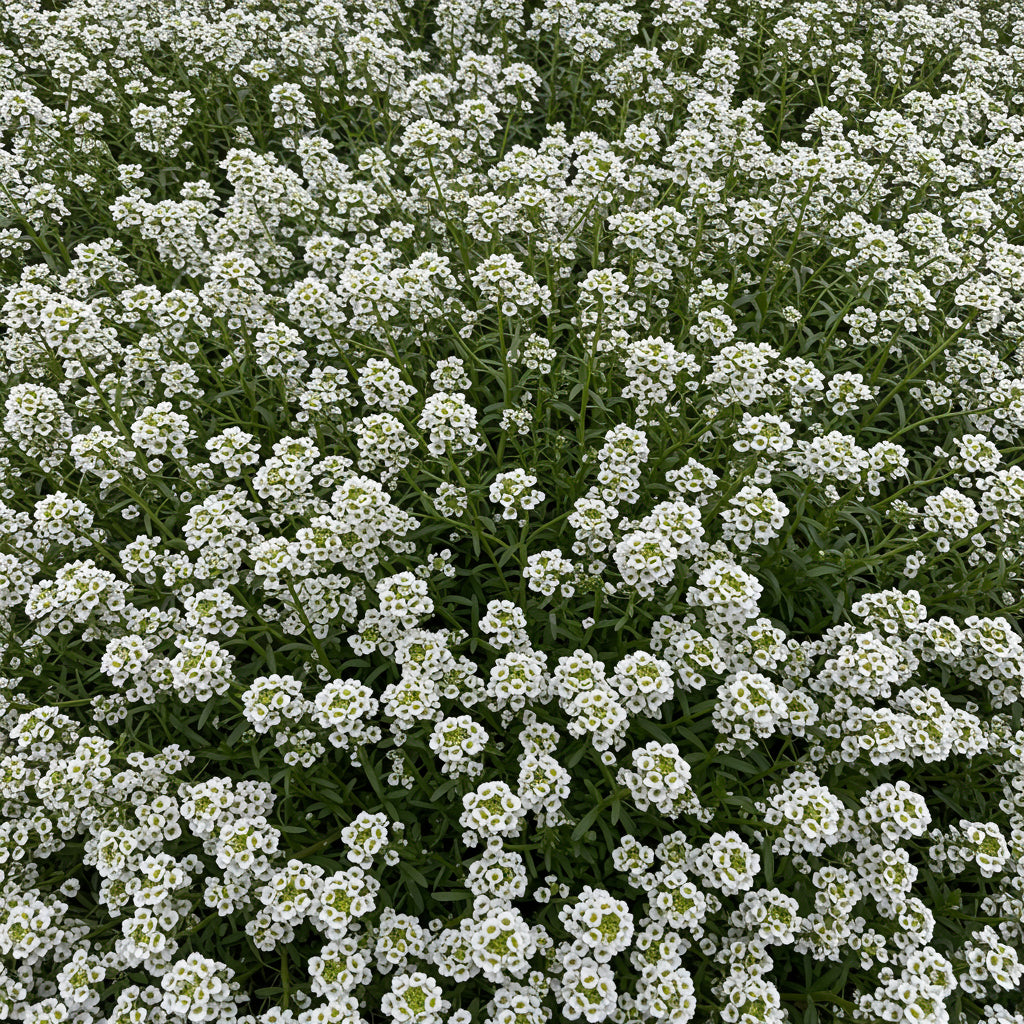 Carpet of Snow Sweet Alyssum Lobularia Maritima – Colorful Wildflower Seeds