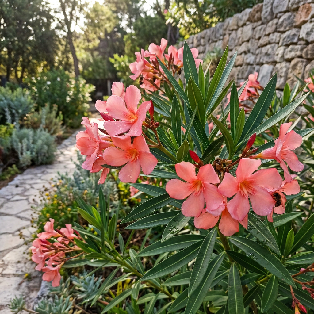 Oleander Nerium – Salmon Pink Flowering Shrub Seeds