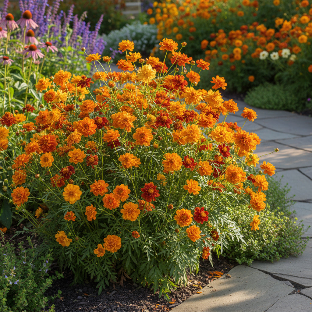 Dwarf Mixed Sulphur Cosmos – Colorful Wildflower Garden Seeds