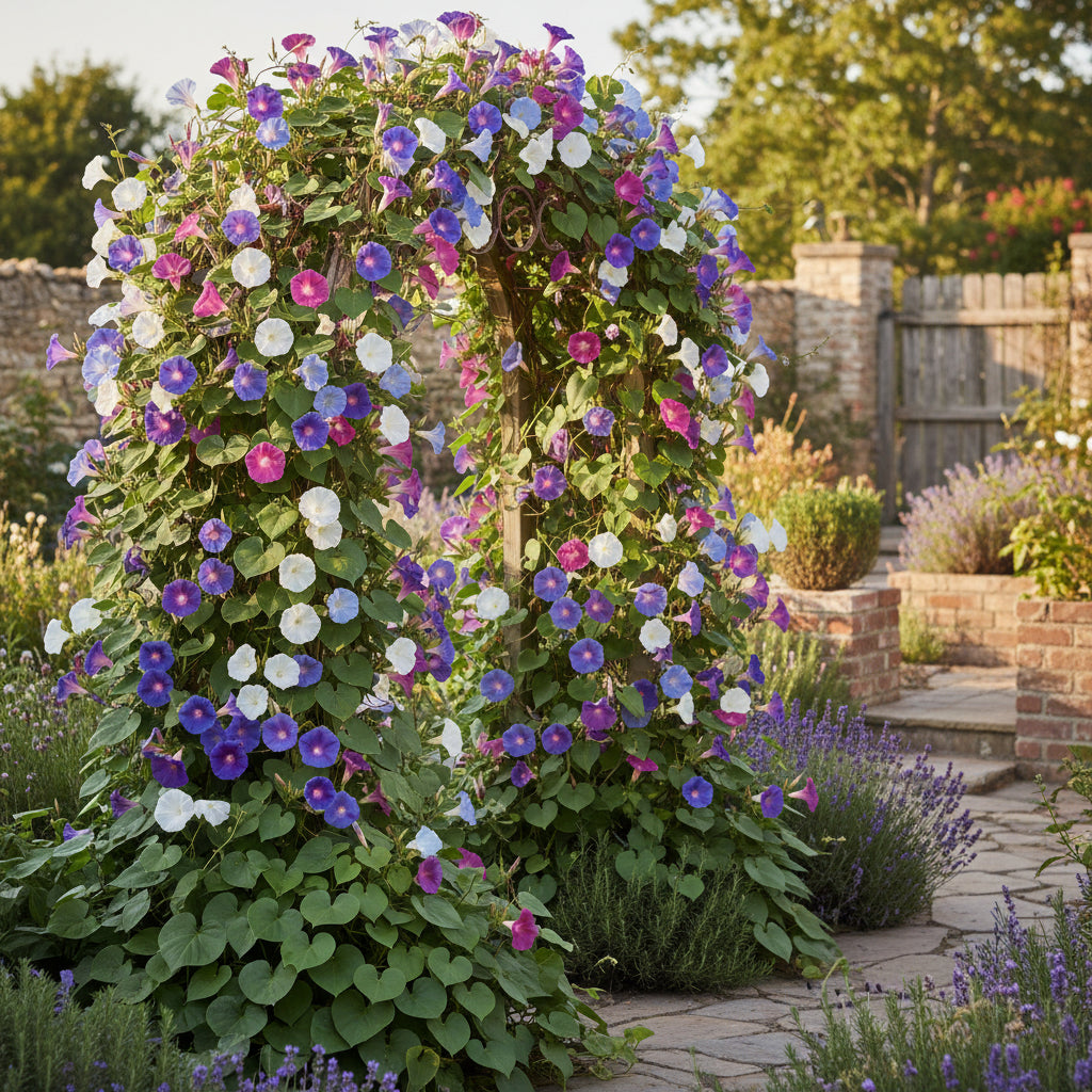 Tall Mixed Morning Glory – Climbing Wildflower Garden Seeds