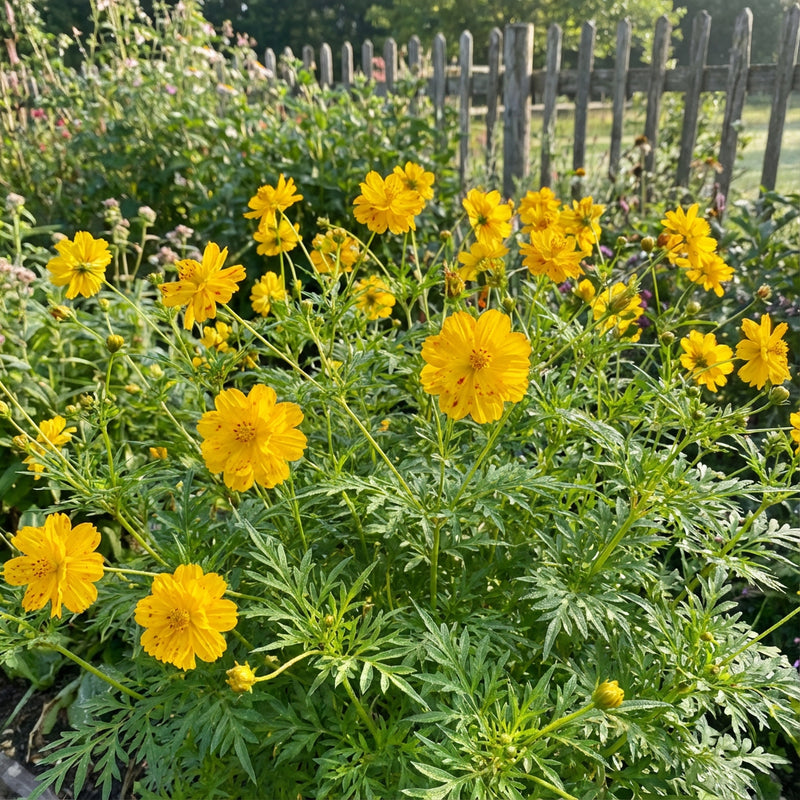Cosmos Sulphur Ladybird Gold Cosmos Sulphureus – Dwarf Garden Flower Seeds