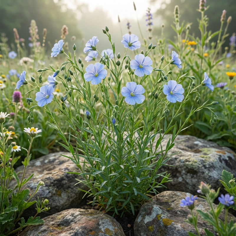 Blue Flax Linum Usitatissimum – Annual Garden Flower Seeds