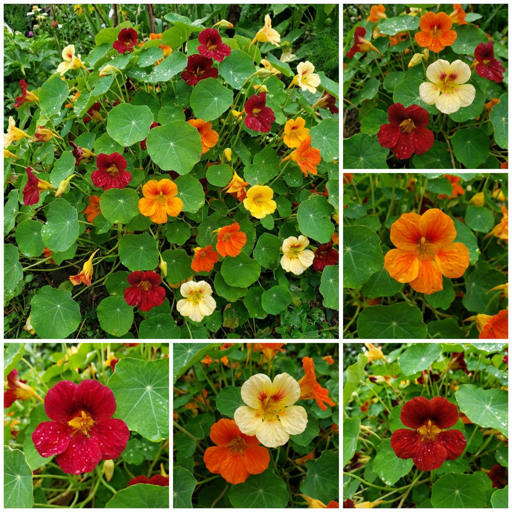 Jewel Mixed Nasturtium – Colorful Wildflower Garden Seeds
