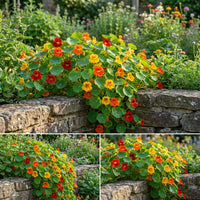 Jewel Mixed Nasturtium – Colorful Wildflower Garden Seeds