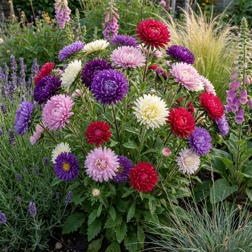 Single Mixed China Aster – Colorful Wildflower Garden Seeds