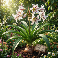 Crinum Lily Caribaeum Large Blooming-size Bulb - New - Flower Seeds