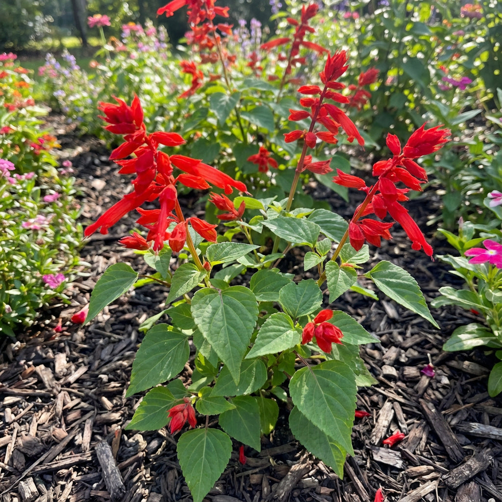 Scarlet Sage Salvia Coccinea – Colorful Wildflower Garden Seeds