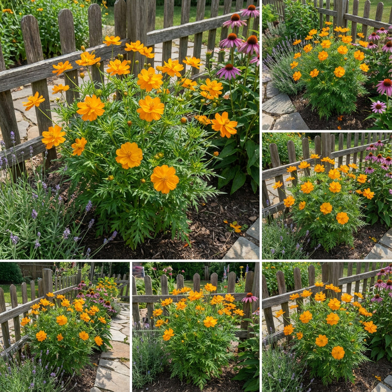 Dwarf Orange Sulphur Cosmos – Colorful Wildflower Seeds