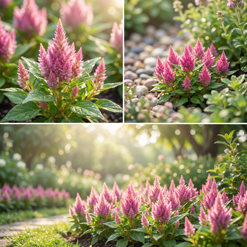 Celosia Nana Glitters Pink Celosia Plumosa – Dwarf Garden Flower Seeds