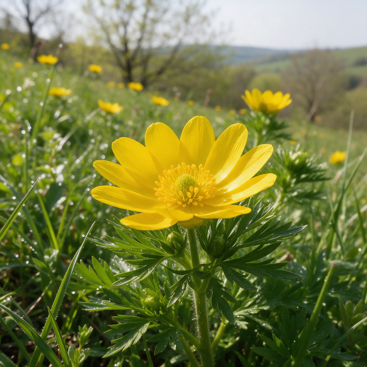Spring Adonis Flower Adonis vernalis seeds for gardening