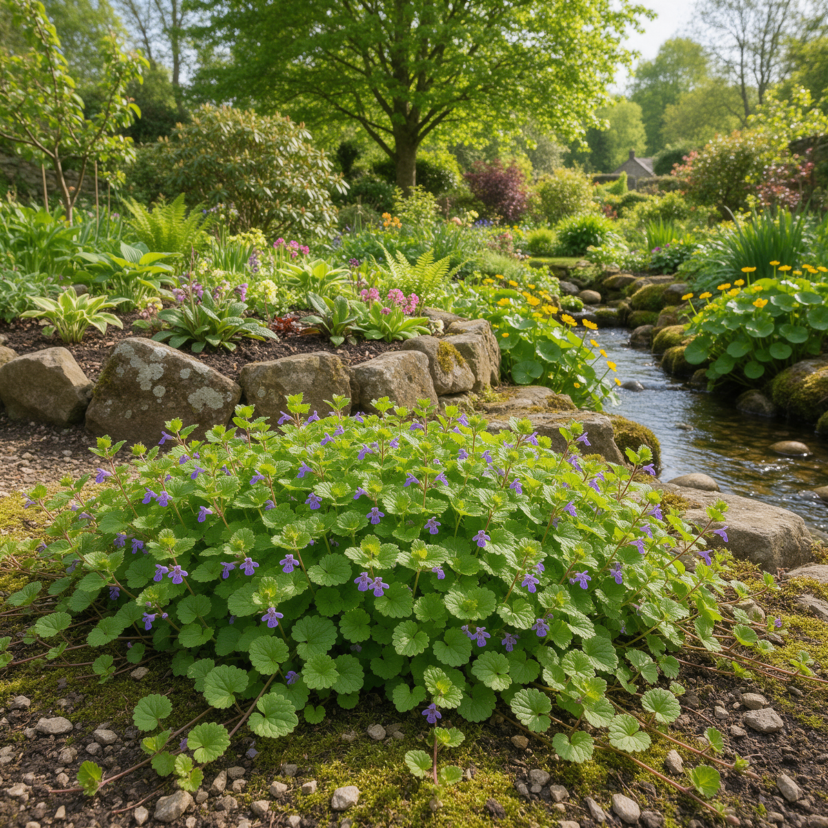 Alehoof Glechoma hederacea herb seeds for gardening