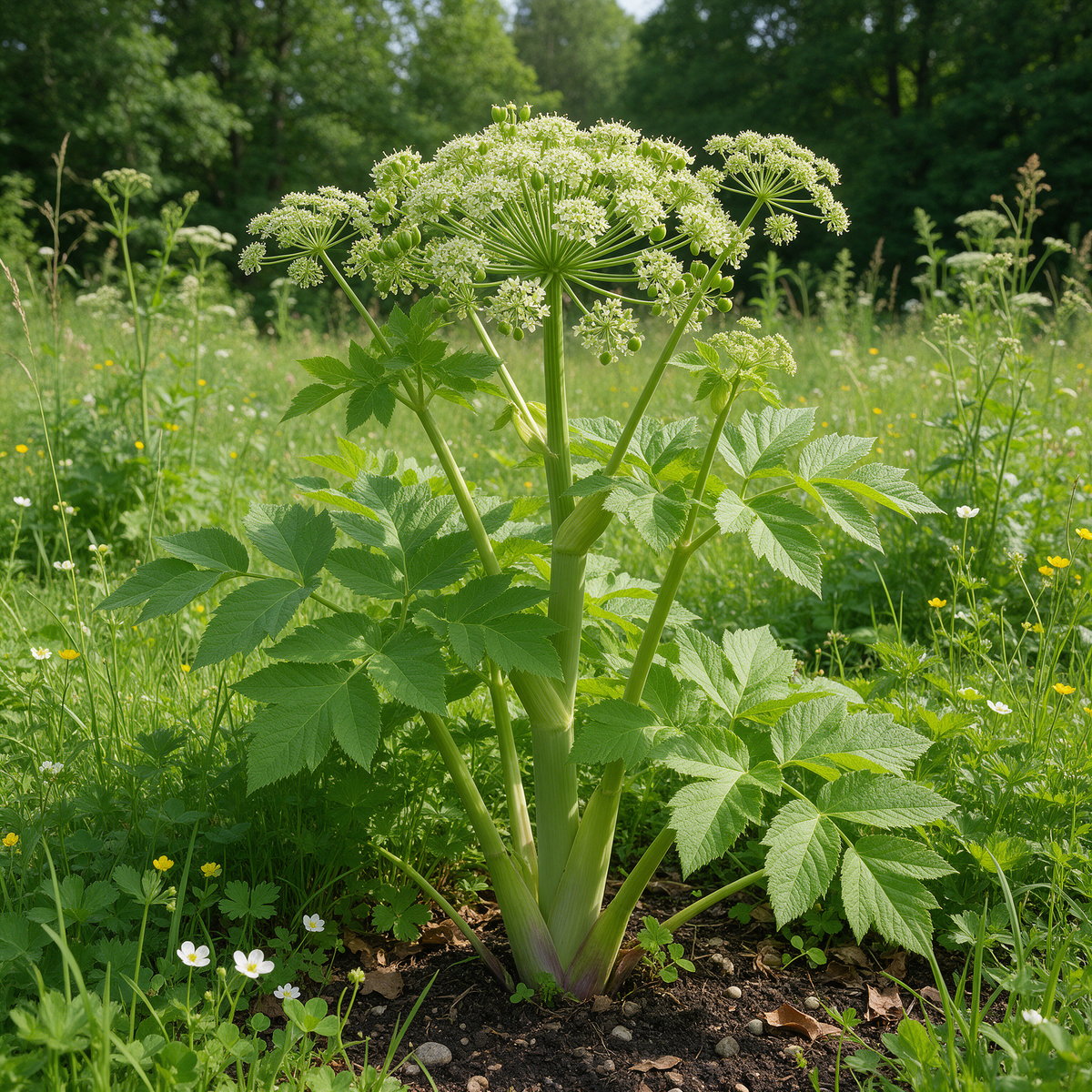 Angelica archangelica seeds for outdoor herb gardens