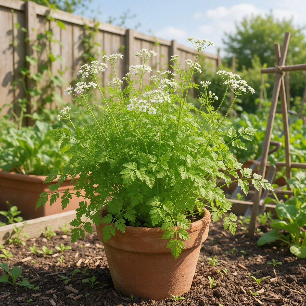 Anthriscus cerefolium Fijne Krul Organic Chervil Garden Seeds
