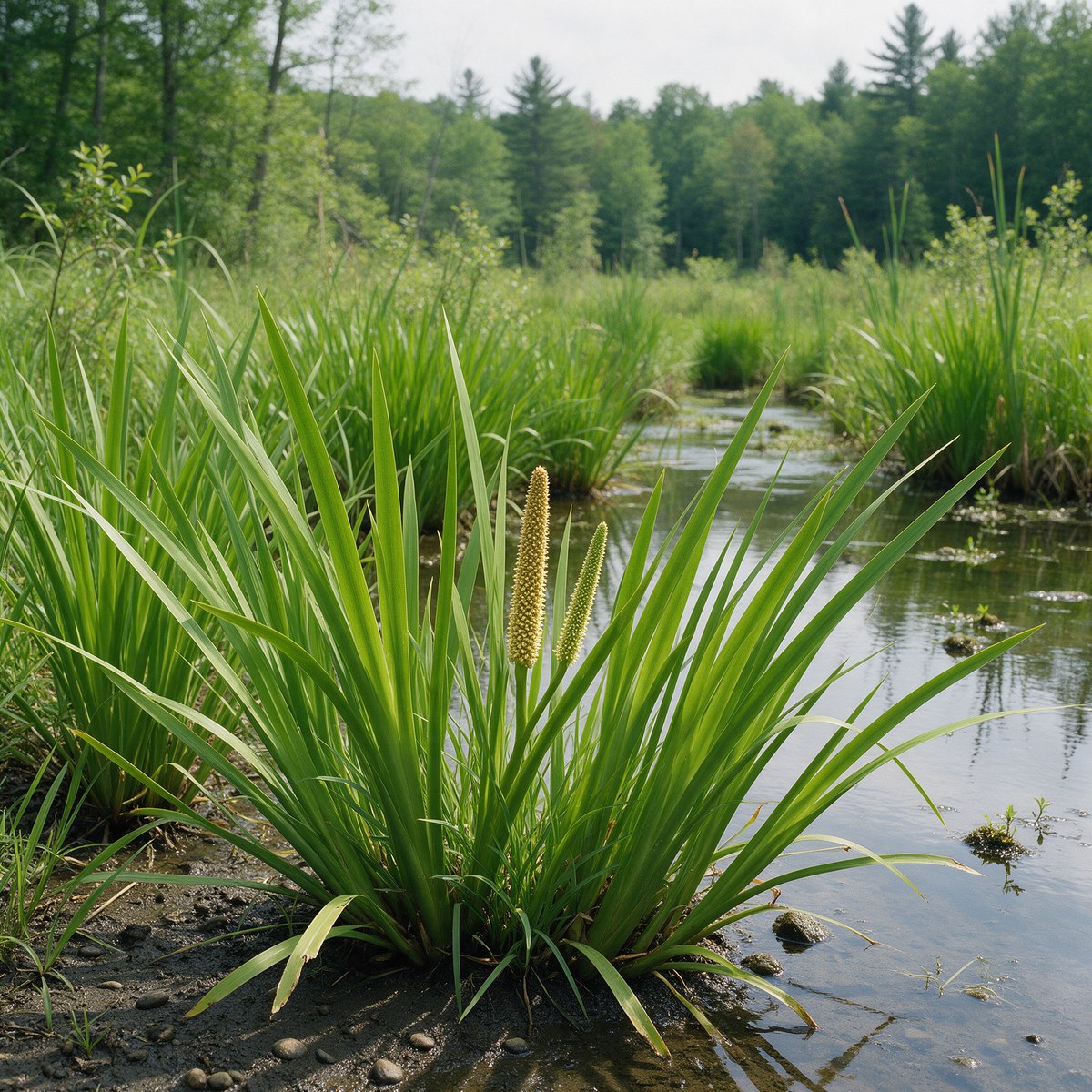 Calamus Acorus calamus var. americanus plant with upright foliage