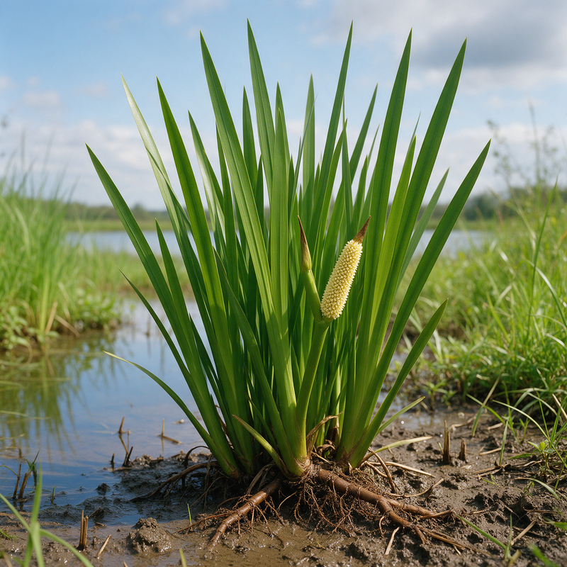 Calamus (Acorus calamus var. americanus) plant with upright foliage