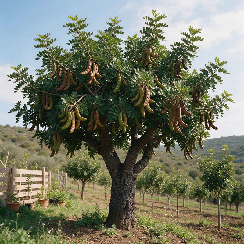 Carob Tree Ceratonia siliqua planting seeds