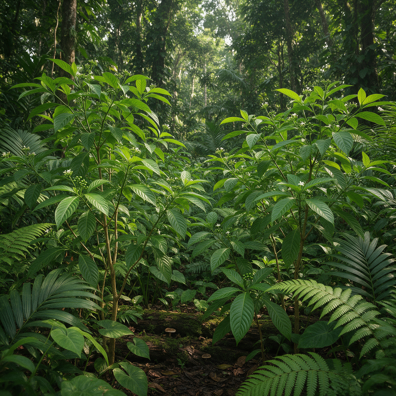 Chacruna Psychotria viridis tropical plant seeds for botanical cultivation