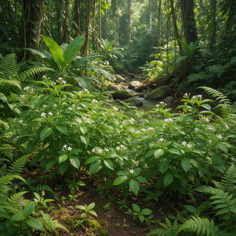 Chacruna Psychotria viridis plant seeds for tropical botanical cultivation