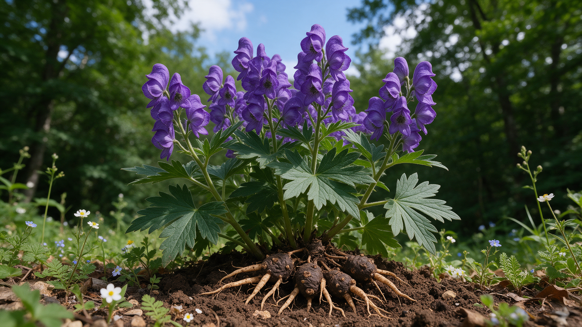 Aconitum carmichaeli Chinese Aconite botanical seeds