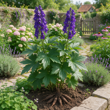 Chinese Aconite (Aconitum carmichaeli) garden plant seeds