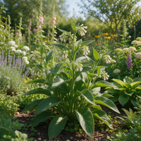 True Comfrey botanical seeds for outdoor garden beds and perennial plantings