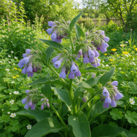 Symphytum officinale var. patens True Comfrey garden seeds for perennial herb cultivation