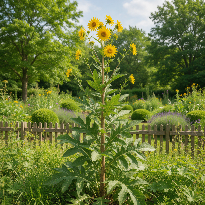 Compass Plant Silphium laciniatum plant seeds for perennial wildflower gardens