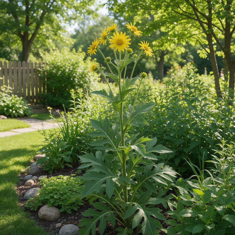 Compass Plant Silphium laciniatum native wildflower seeds for prairie gardens