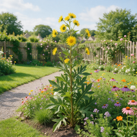 Compass Plant Silphium laciniatum flower seeds for perennial wildflower gardens