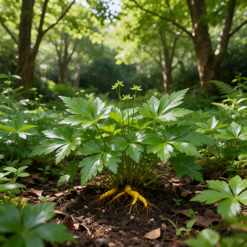Coptis chinensis herb garden plant seeds for cultivation