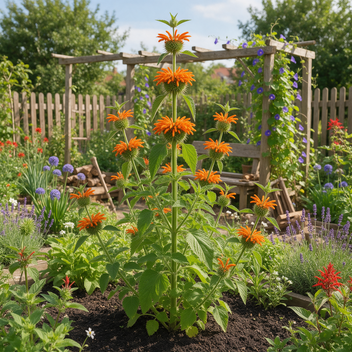 Klip Dagga Cordao Leonotis nepetifolia ornamental plant seeds for garden planting