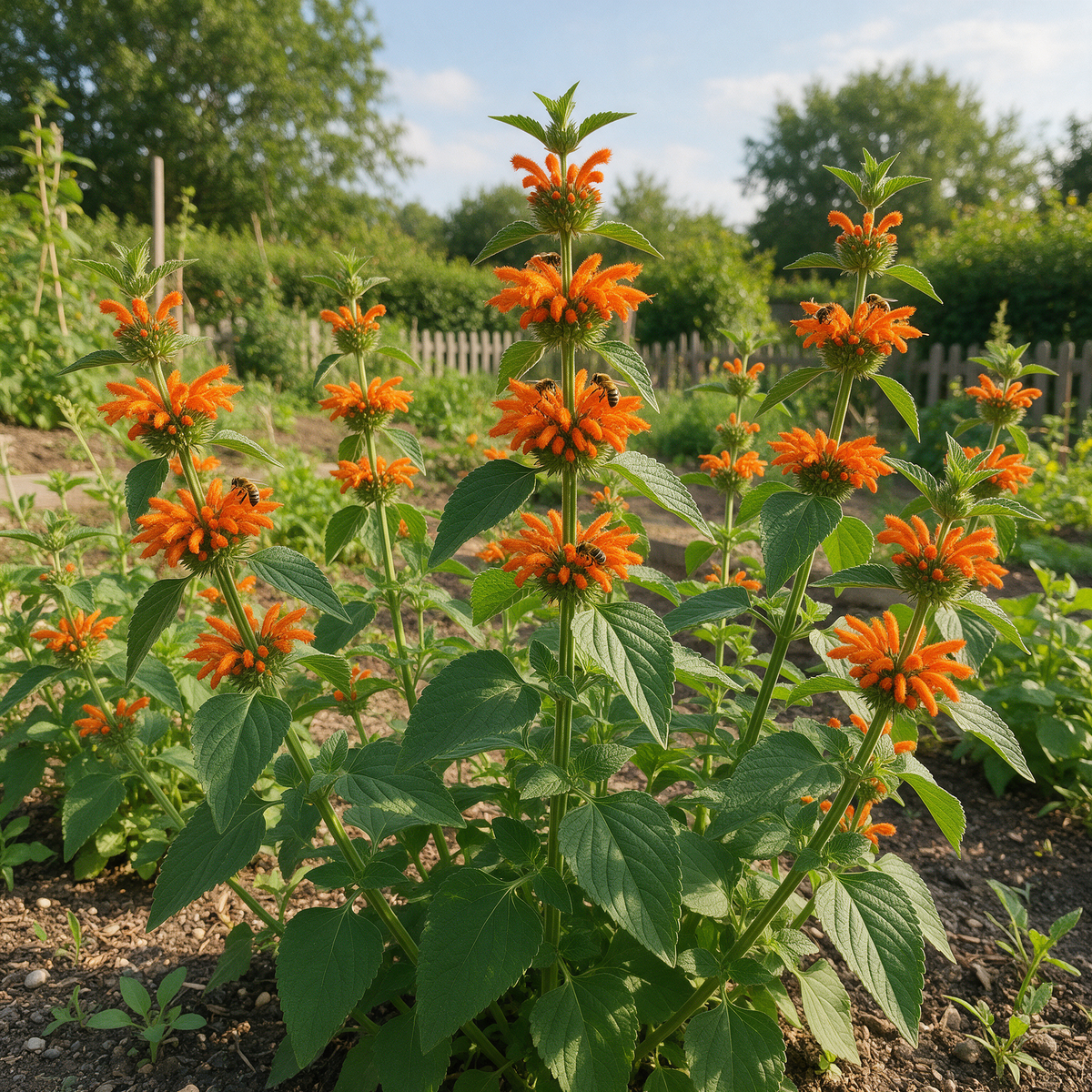 Cordao Klip Dagga Leonotis nepetifolia flower seeds for ornamental garden planting