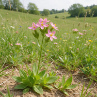 Centaurium erythraea European Centaury flowering plant