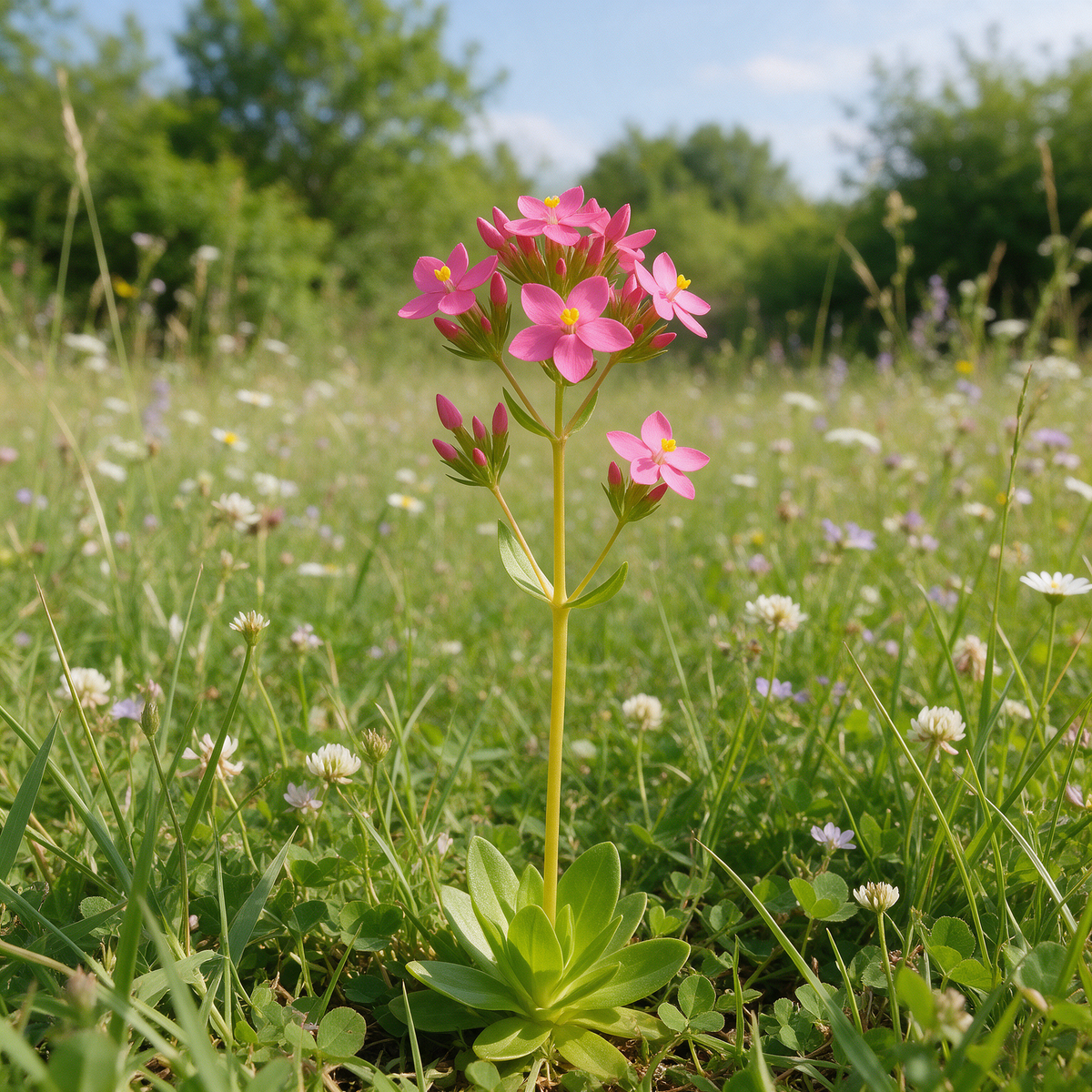 Centaurium erythraea flowering plant garden seeds