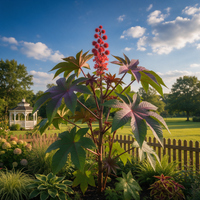 Ricinus communis zanzibariensis Giant Castor plant