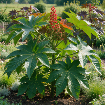 Giant Castor Ricinus communis zanzibariensis Plant Seeds