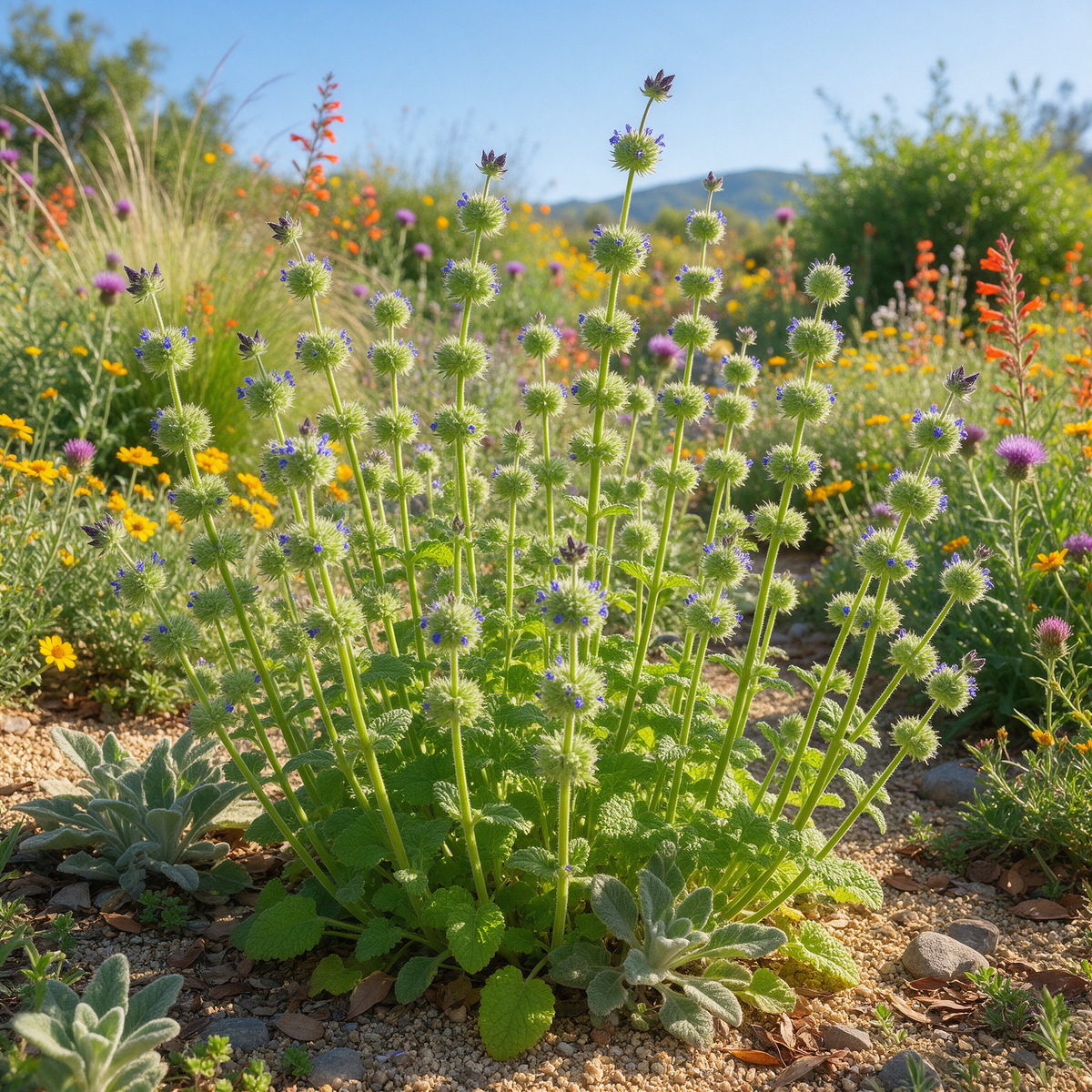 Salvia columbariae Golden Chia flowering plant seeds for garden growing