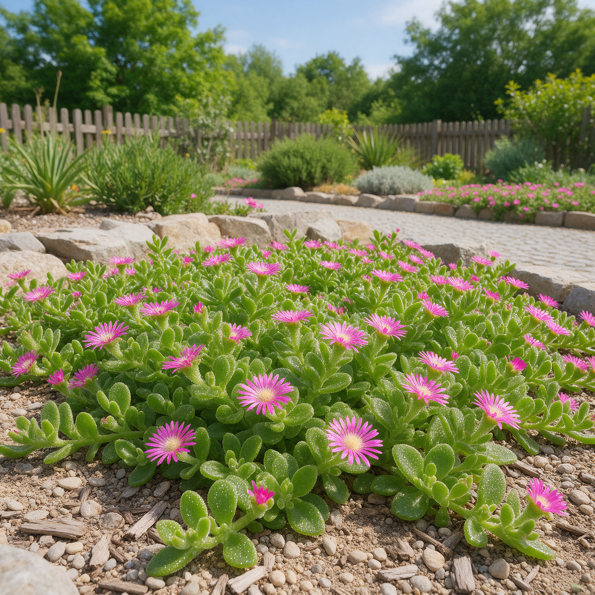 Mesembryanthemum crystallinum Crystalline Iceplant garden seeds for planting.