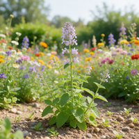 Tuberous Catmint Nepeta tuberosa flowering plant