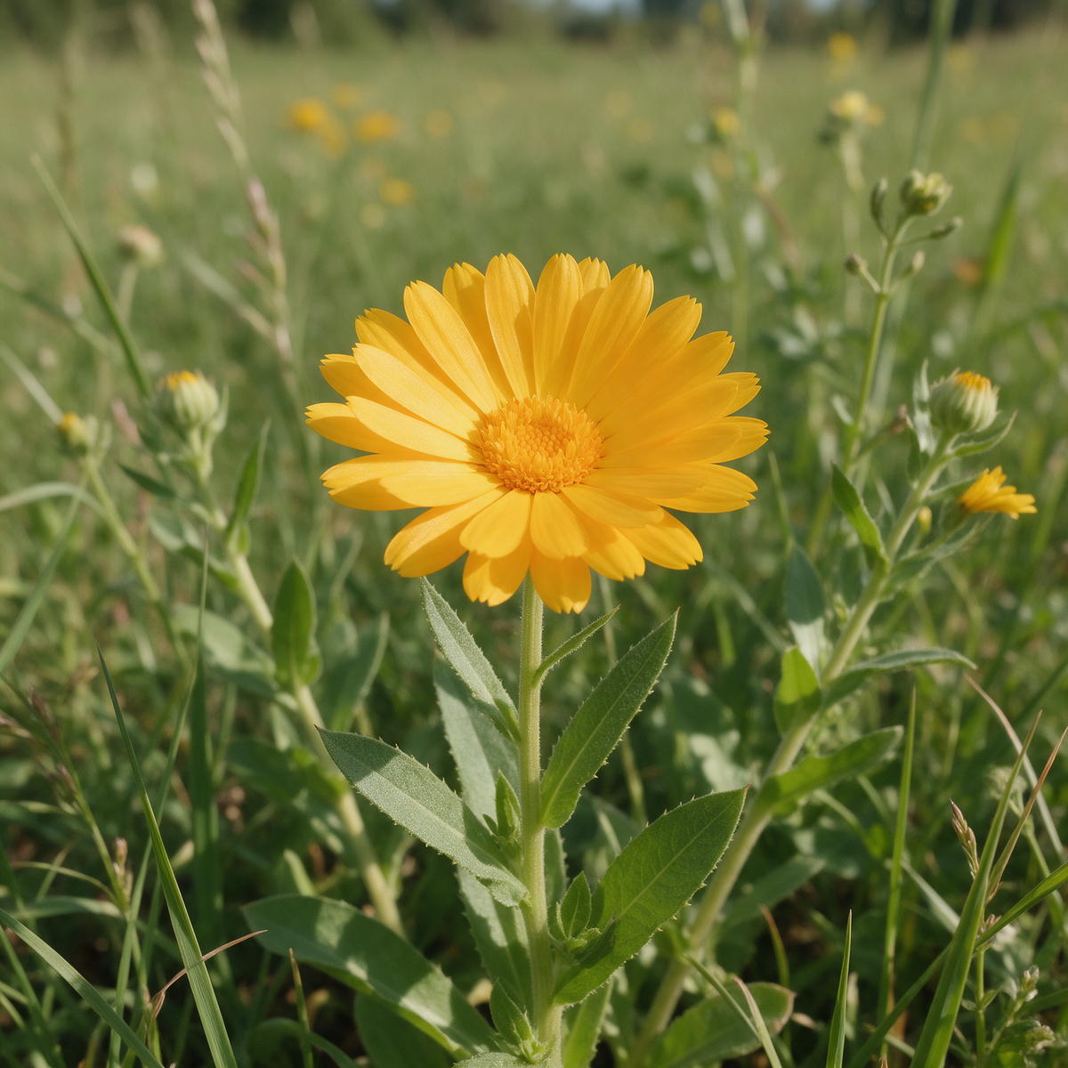 Organic Wild Calendula flower seeds for natural garden planting