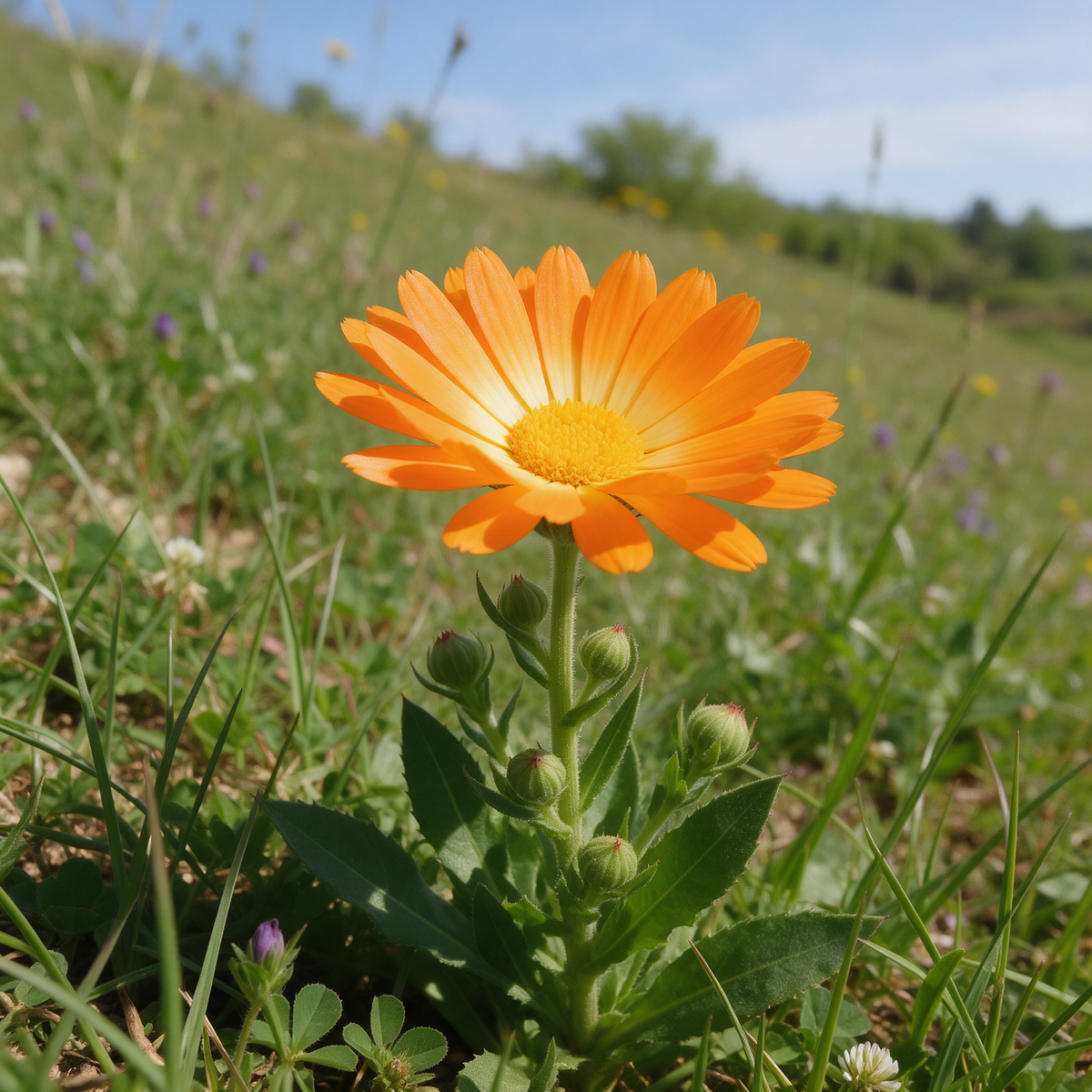 Organic Calendula arvensis Wild Flower Seeds – Natural Garden Blooms
