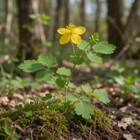 Greater Celandine organic garden flower plant