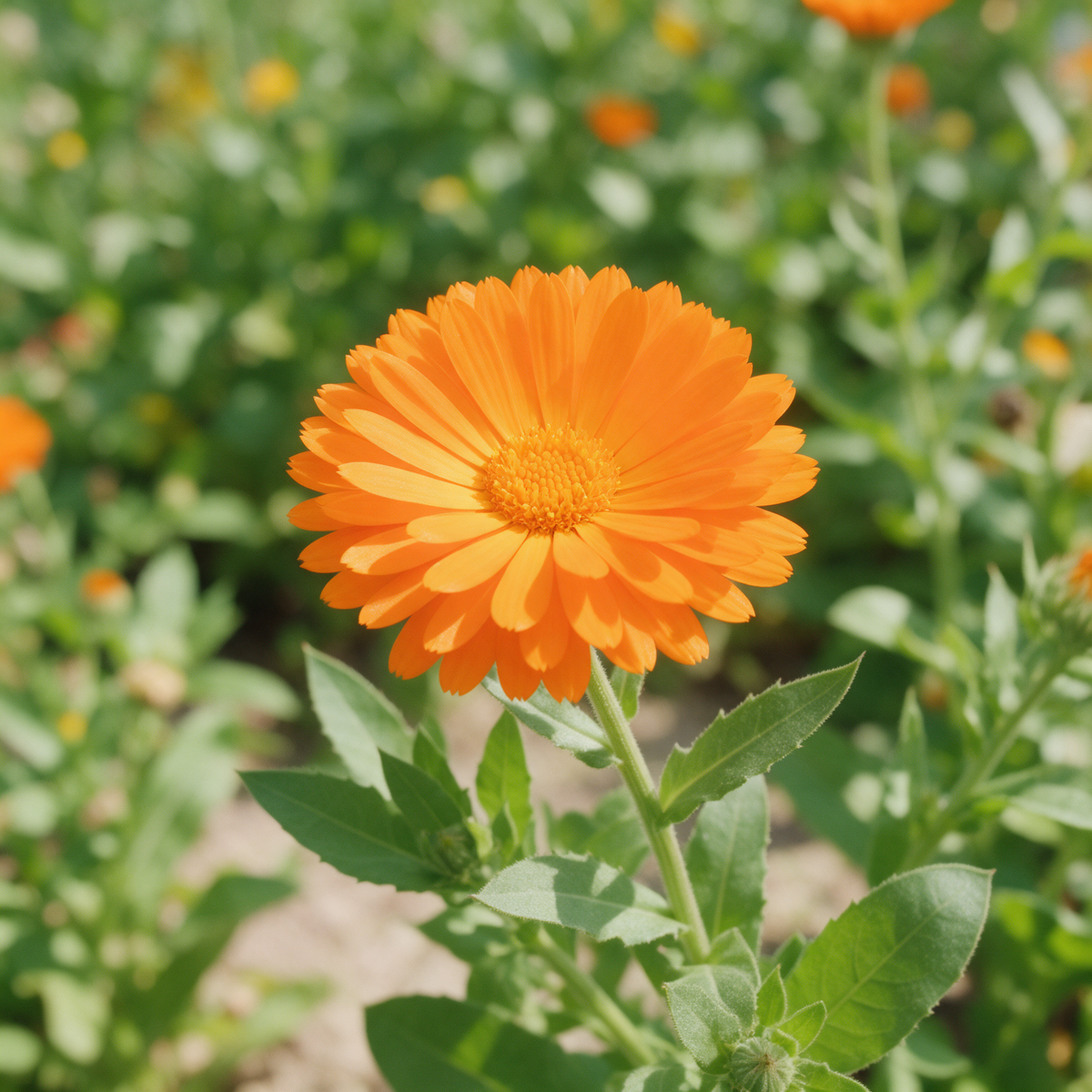 Organic Calendula Orange seeds for vibrant garden flowers