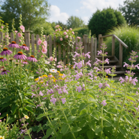 Clinopodium grandiflorum Showy Calamint flowering plant