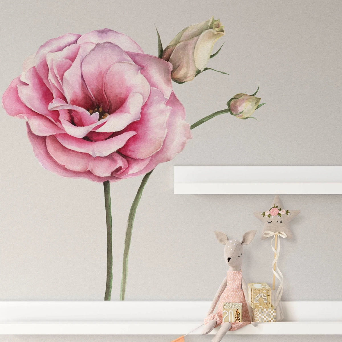 Floral Wall Decals For College Girls Girl Nursery Decal Wall Decal Flowers – Colorful Garden Flower Seeds