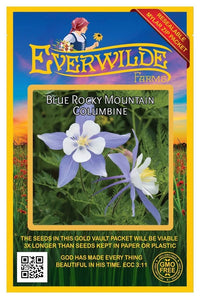 Blue Rocky Mountain Columbine Hardy Wildflower Seeds