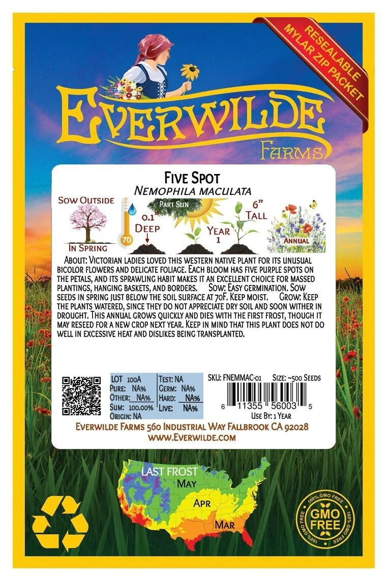 Five Spot – Colorful Wildflower Garden Seeds